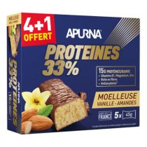 Bote 5 Barres 45g HyperProtine Apurna Proteines 33% Moelleuse