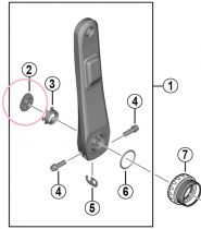 Cache Manivelle Shimano FC-R8100-P - Y0PW00025