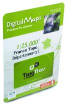Carte Département France au 1/25000 pour GPS TwoNav