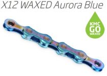 Chane KMC X12 Waxed Aurora Blue 12v (126 Maillons) + Attache Rapide