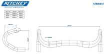 Cintre Ritchey WCS Streem II Alu Anatomique Noir Verni