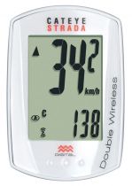 Compteur Cateye Strada Double Wireless CC-RD400DW avec Cadence - 9 Fonctions - Mini:45x30mm