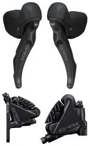Freins � Disques Gravel Shimano GRX 1x12v - Etriers BR-RX400 + Leviers ST-RX610-R / BL-RX610-L