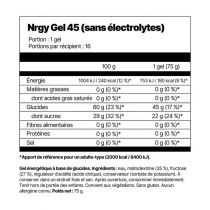 Gel Energ&eacute;tique 75g Nduranz Nrgy Gel 45 - Sans Electrolytes