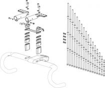 Kit de supports CUBE pour guidon Litening Aero