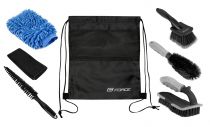 Kit Nettoyage Force Profi avec 4 Brosses, 1 Gant, 1 Chiffon