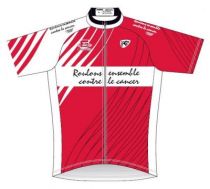 Maillot MC `Roulons Ensemble Contre Le Cancer` Zip Sp. Rouge