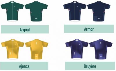 Maillot Cycliste Cotes d'Armor Noret FFC jersey Vintage Homme - 0 / XS