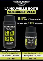 Nettoyant Vulcanet Vélo Grand Modèle - Pot 80 Lingettes