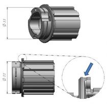 Noix Campa/Fulcrum XDR Alu Réf. R0-202 - d.33 mm