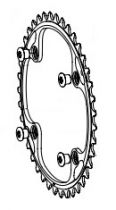 Plateau Campagnolo 12v Intrieur 4 Branches Noir