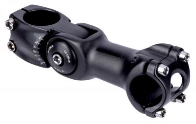 Potence Vélo ATAX – Noire, Aluminium, Montante – Pivot 22mm / Cintre 25.4 – NEUVE