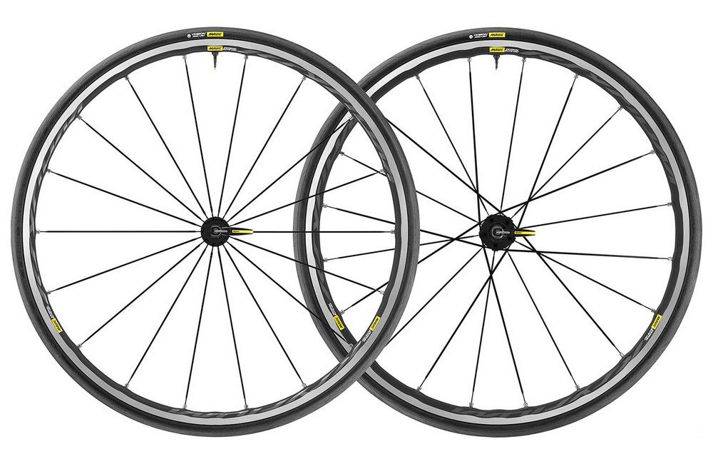 Roues Mavic Ksyrium Elite UST Noir 2019 (avec Pneus) Super Promo