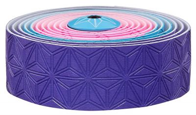 SUPACAZ Super Sticky Kush Ruban De Guidon - Noir Avec Bouchons Noirs - La Meilleure Guidoline Pour Vélo
