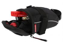Sacoche de Selle Trivio TRV-SB-012 + Chambre 42mm + 3 Démonte pneus + Bombe 16g + Gonfleur