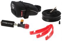Sacoche de Selle Trivio TRV-SB-012 + Chambre 42mm + 3 Dmonte pneus + Bombe 16g + Gonfleur