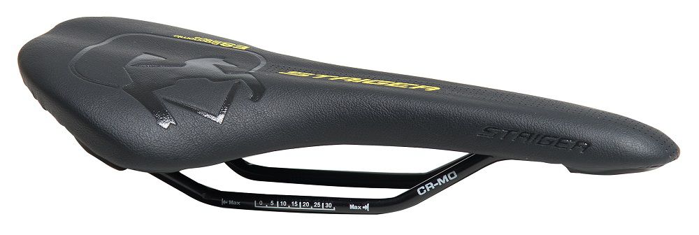 Selle Velo Staiger Noir Jaune Rails Cr Mo Selle Velo Staiger Noir Jaune Rails Cr Mo