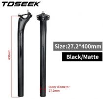 Tige de Selle Carbone Toseek Noir Mat