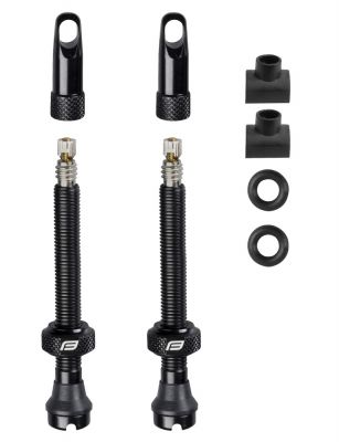 Lot de 2 Valves Presta SPANK 35 mm Noir #SP-RIM-9010